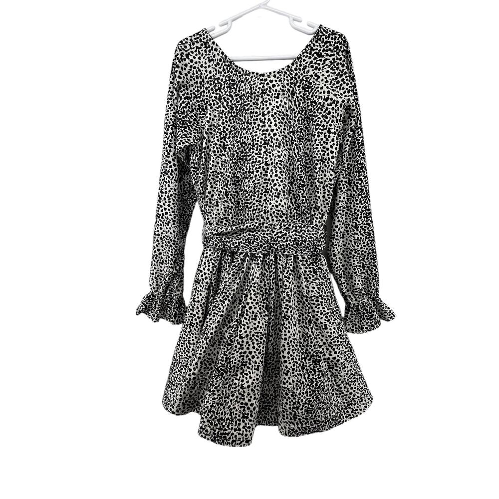 How To Kiss A Frog Dress Size 10 Years Spotted Tie Waist Button Back Long Sleeve